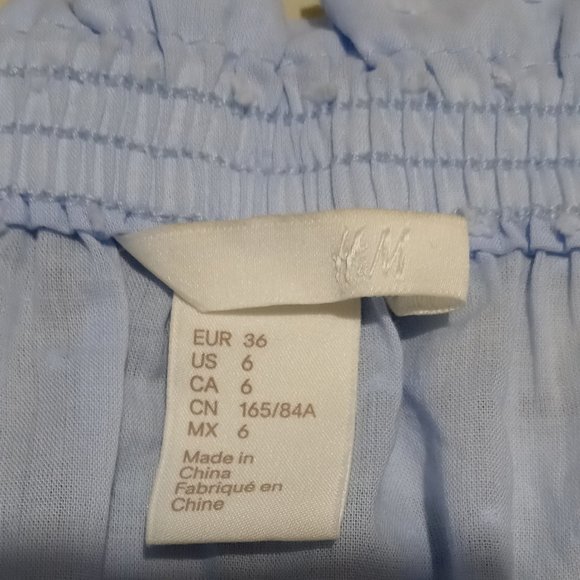 H&M Lightweight Cotton Swiss Dot Blouse - Picture 7 of 8